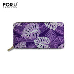 Purple Monstera Tribal Hawaiian Handbags Women