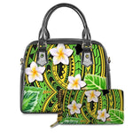 Polynesian Traditional Tribal Flower Pattern Women Handbags