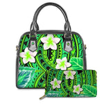 Polynesian Traditional Tribal Flower Pattern Women Handbags