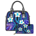 Polynesian Traditional Tribal Flower Pattern Women Handbags