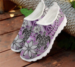 Polynesian Tattoo Monstera Leaf Turtle Pattern  women shoes