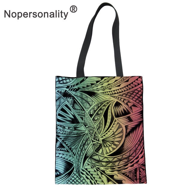 No personality Polynesian Style Canvas Handbag for Women