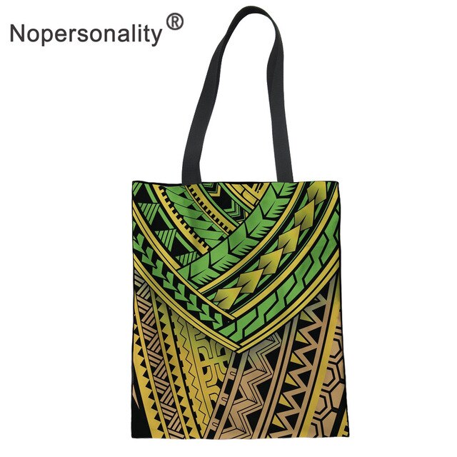 No personality Polynesian Style Canvas Handbag for Women