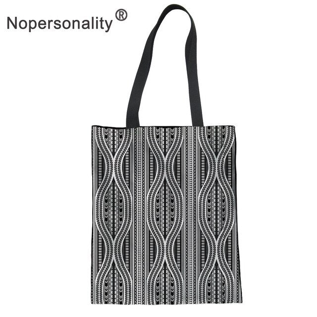 No personality Polynesian Style Canvas Handbag for Women