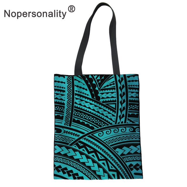 No personality Polynesian Style Canvas Handbag for Women