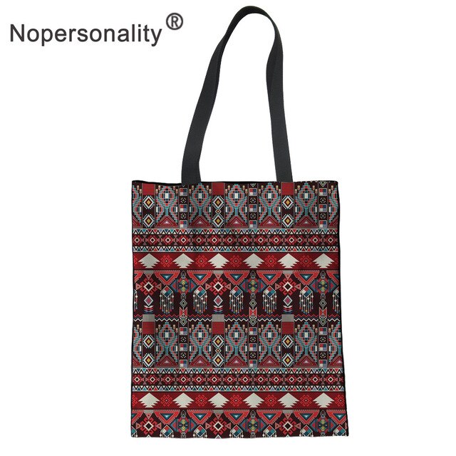 No personality Polynesian Style Canvas Handbag for Women