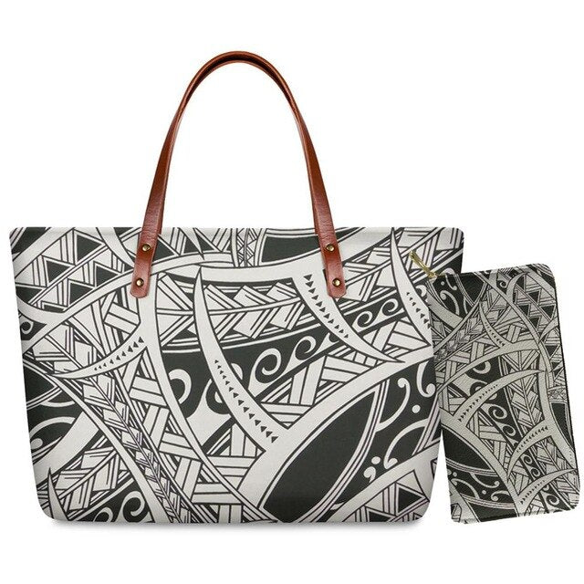 No personality Polynesian Style Handbag Set