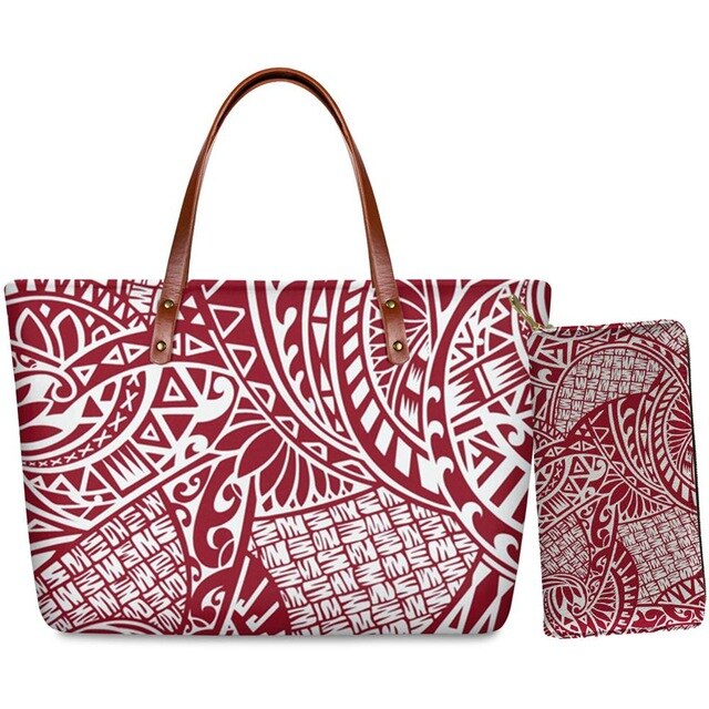 No personality Polynesian Style Handbag Set