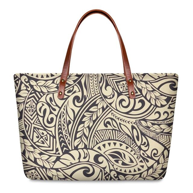 No personality Polynesian Style Handbag Set