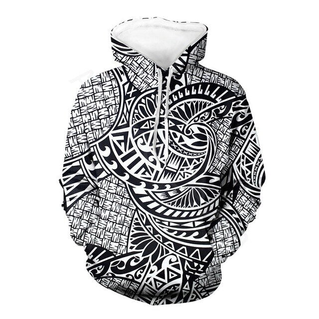 Polynesian Tattoo Design Oversize Sweatshirt Fashion