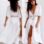 Beach Long Maxi Dress Women Beach Cover Up