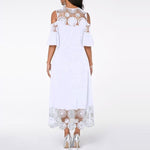 Plus Size Dress Lace stitching Evening Party Summer