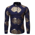 New Men Casual Long Sleeve Shirt Men's Slim Fit