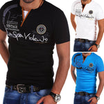 Mens Polo Shirt Short Sleeve Brands Fashion Slim