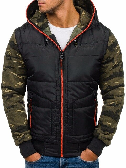 Winter Jackets Parka Men Camouflage Military Hooded