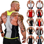 Mens Tank Top Gym Fitness Bodybuilding Tops