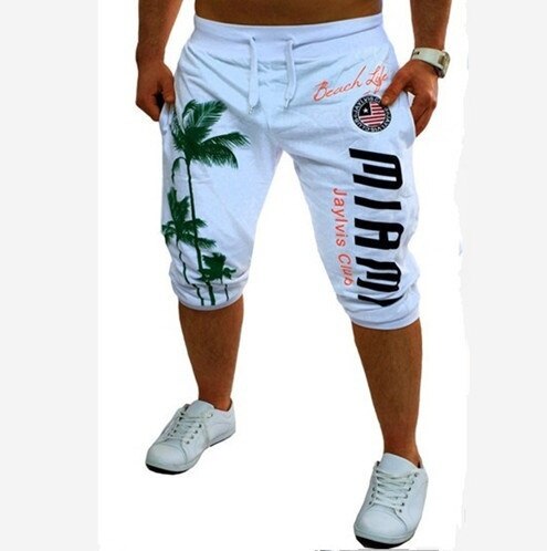 Summer new Casual Fashion print hip hop shorts