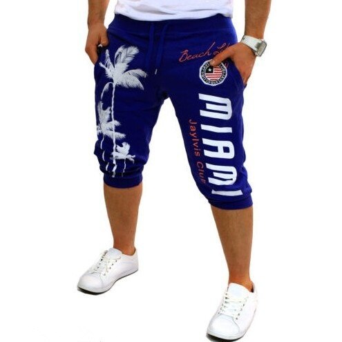 Summer new Casual Fashion print hip hop shorts