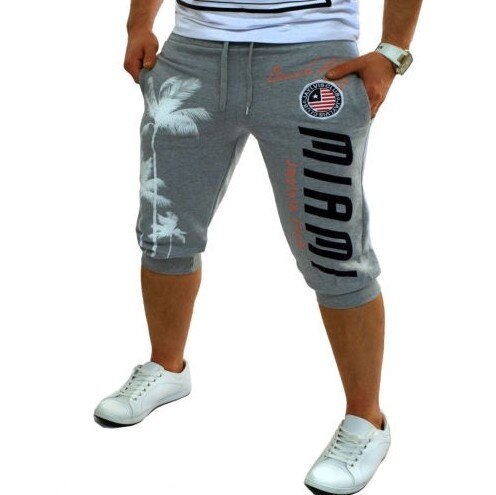 Summer new Casual Fashion print hip hop shorts