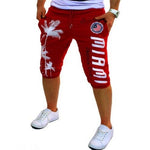 Summer new Casual Fashion print hip hop shorts