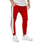 Men Side Striped Patchwork Pants