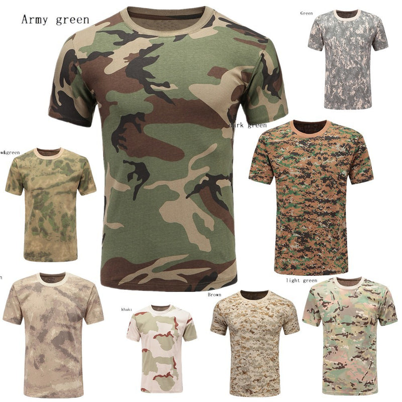 New t shirt Camouflage Military Outdoor Casual T-Shirt