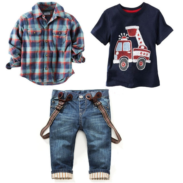 Kid Boy Clothes Set Cool 2PCS