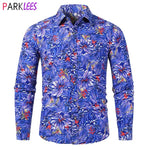 Floral Leaves Allover Print Shirts for Men 2020