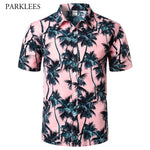 Summer Short Sleeve Hawaiian Shirt Beach style