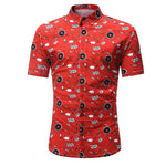 Mens Hawaiian Shirt Male Casual  masculina