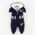 Autumn and winter Baby Boys Girls Hooded Warm Camouflage