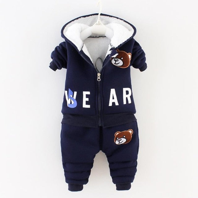 Autumn and winter Baby Boys Girls Hooded Warm Camouflage