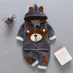 Autumn and winter Baby Boys Girls Hooded Warm Camouflage