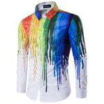 Fashion Splash Ink Printed Men Shirts