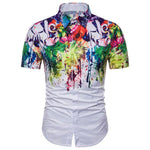 Fashion Splash Ink Printed Men Shirts