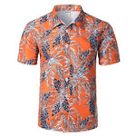 Summer Beach Hawaiian Shirt Men Classic Button Down