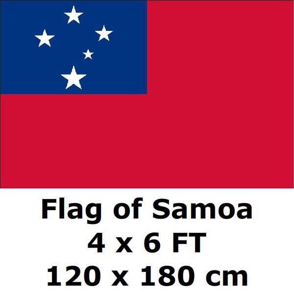 Samoa Flag 120 x 180 cm 100D Polyester Large