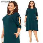 5XL 6XL 2019 Big Size Women Loose Dress