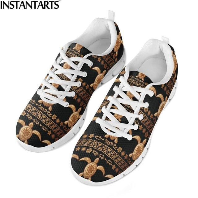 Hawaiian Tribal Women Walking Sneakers