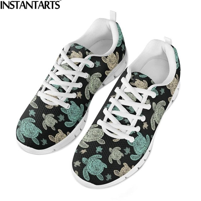 Hawaiian Tribal Women Walking Sneakers