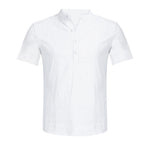 Men's Casual Blouse Cotton Linen T-shirt