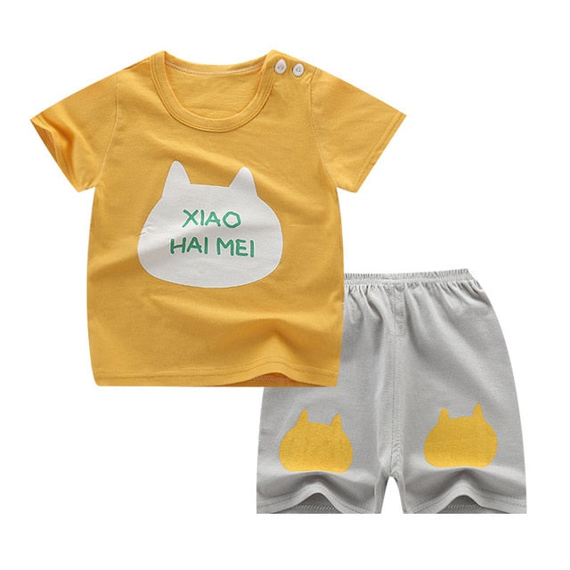 Kids clothes Summer Baby Boy Clothes Monkey toddler Sets