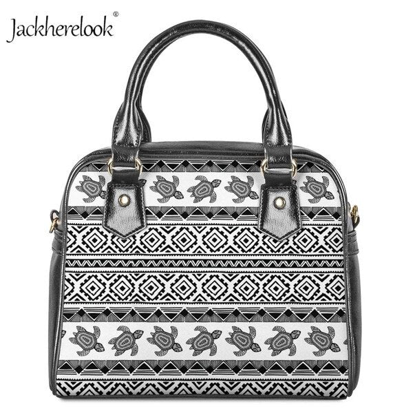 Sea Turtle Pattern Women Handbag Polynesian style