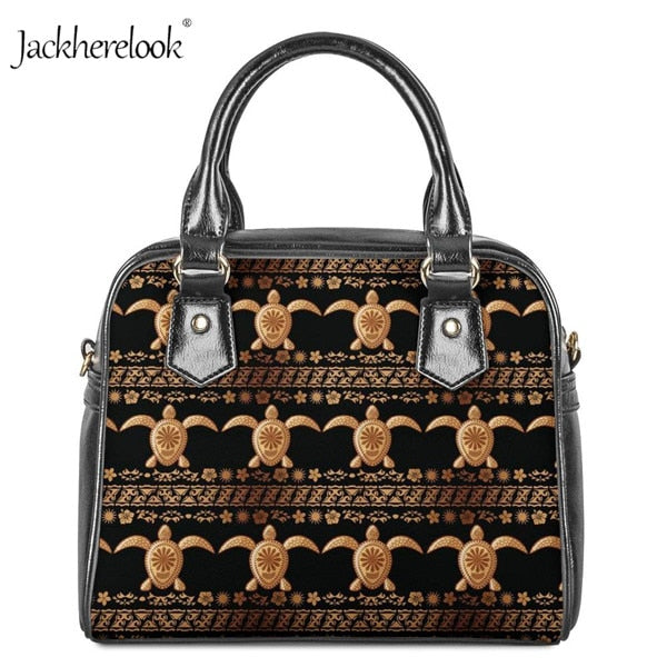 Sea Turtle Pattern Women Handbag Polynesian style