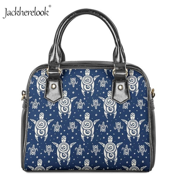 Sea Turtle Pattern Women Handbag Tribal