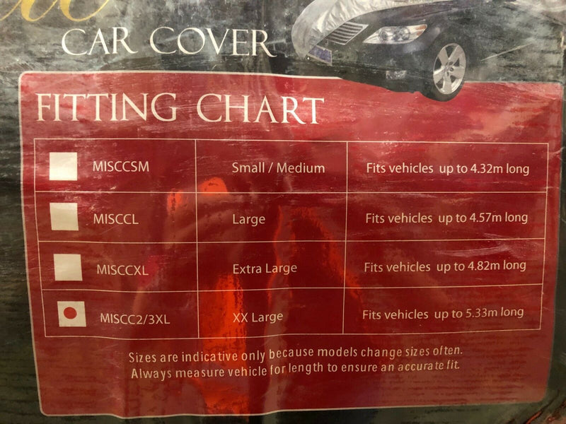 Large Car Cover - Waterproof & UV Protection [4.57m]