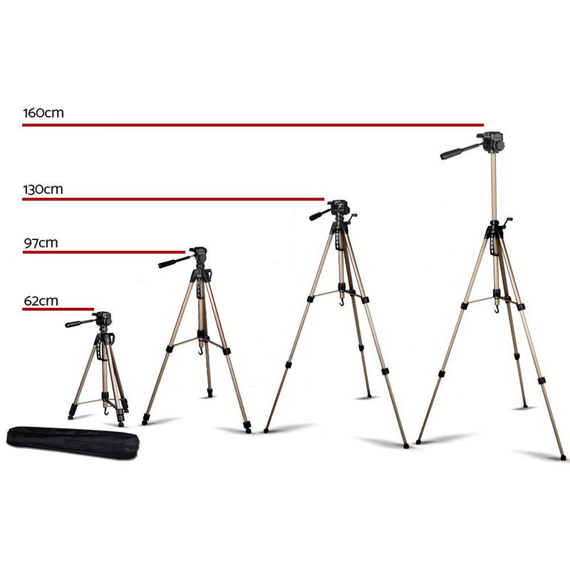 Weifeng 160cm Dual Bubble Level Camera Tripod